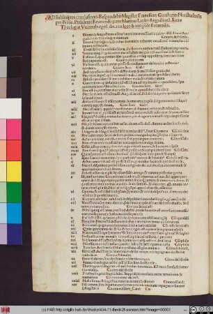 Ad Subscriptas conclusiones Respondebit Magister Franciscus Guntherus Nordhusensis pro Biblia