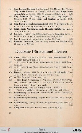 Deutsche Fürsten und Herren (Nr. 431-466)