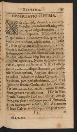 Dissertatio Septima.