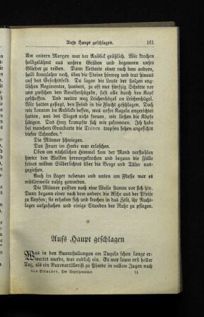 Aufs Haupt geschlagen