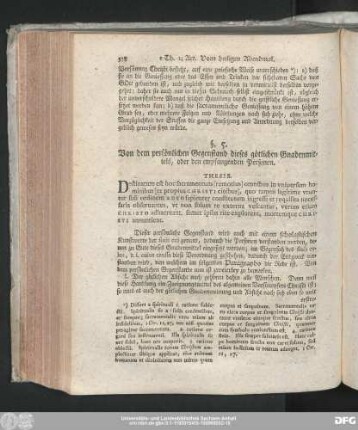 §. 5. Von dem persönlichen Gegenstand dieses götlichen Gnadenmittels, oder den empfangenden Personen.