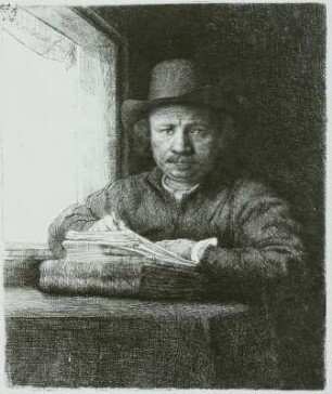 Rembrandt zeichnend