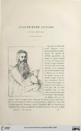 2. Pér. 38.1888: Jean-Étienne Liotard et ses oeuvres, 1