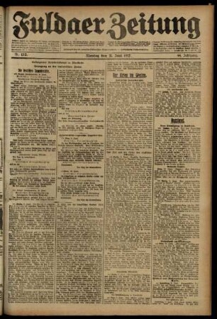 Ausgabe vom Montag, den 11. Juni 1917.