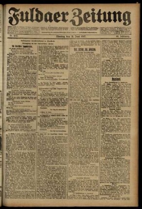 Ausgabe vom Montag, den 11. Juni 1917.