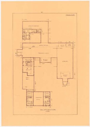 Kirche und Gemeinderäume, Stettin: Grundriss Erdgeschoss 1:200