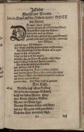 Jakobs Flucht und Traum