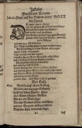 Jakobs Flucht und Traum