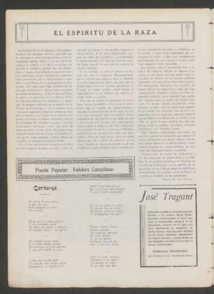 Cantares : Poesía popular - Folklore castellano