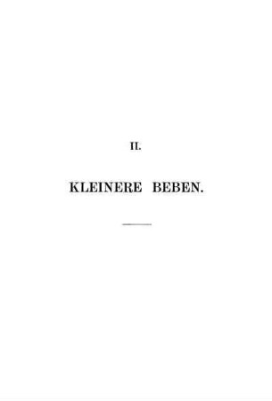 II. Kleinere Beben