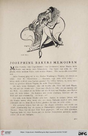 7: Josephine Bakers Memoiren