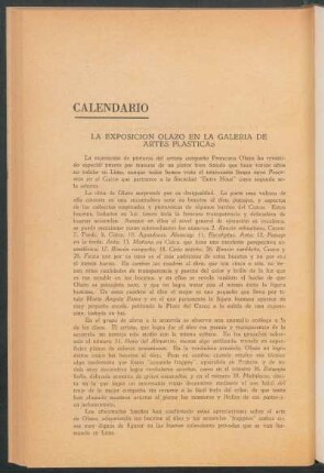La Exposición Olazo en la Galería de Artes Plásticas