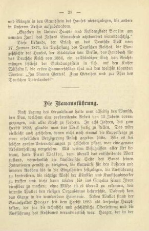 Die Bauausführung