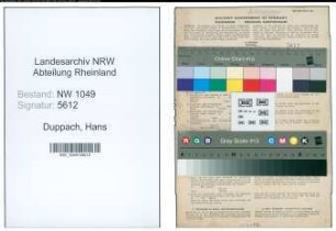 Entnazifizierung Hans Duppach , geb. 02.02.1921 ()