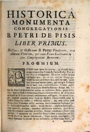 Historica monumenta Ordinis S. Hieron. Congregat. B. Petri de Pisis