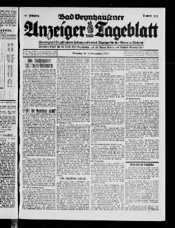 Bad Oeynhausener Anzeiger und Tageblatt. 1912-1934