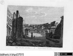 Verschiedene Ansichten Roms und Umgebung, Veduta dell' interno del Colosseo; (Taf. 34 [36])
