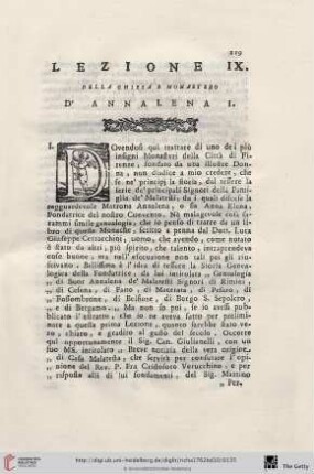 Lezione IX.