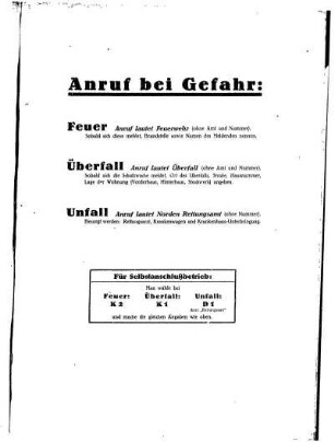 Anruf bei Gefahr:...