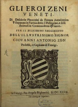 Gli Eroi Zeni Veneti