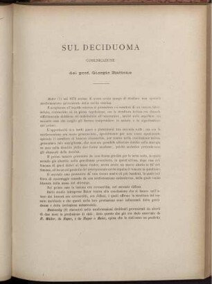 Sul Deciduoma