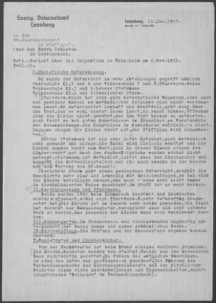 Heimsheim: Inspektionsbericht 1953