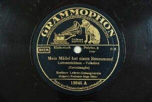 Mein Mädel hat einen Rosenmund : Liebesentzücken; Volkslied / (Zuccalmaglio)