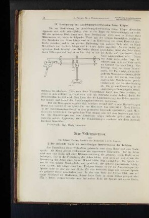 I. Die stehende Welle mit kreisförmiger Querbewegung der Teilchen.
