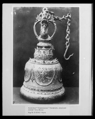 Handglocke, ornamental verziert
