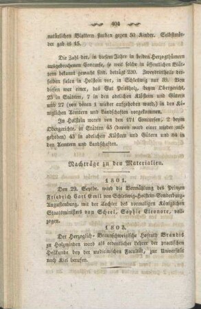 Nachträge zu den Materialien.