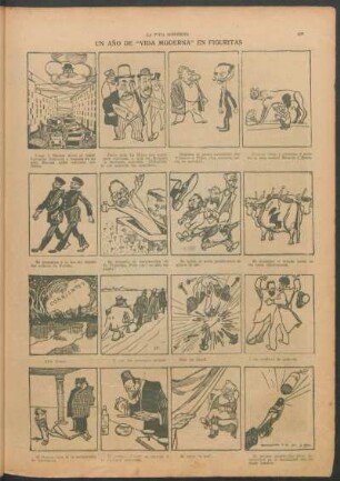 Un año de "Vida moderna" en figuritas