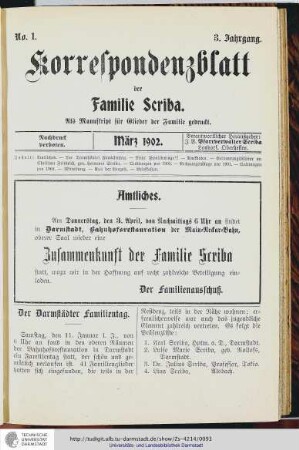 No.1 - März 1902