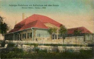 Leipziger Rodelbahn mit Kaffeehaus auf dem Bienitz