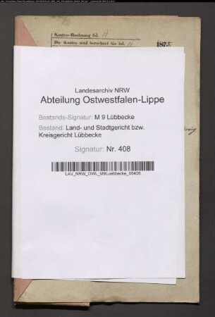 Erblasser: Detering, Christoph Friedrich Wilhelm:
