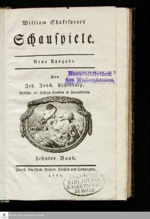 Zehnter Band: Antonius und Kleopatra