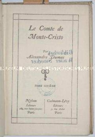 Der Graf von Monte Christo von Alexandre Dumas in französischer Sprache (Band 6)