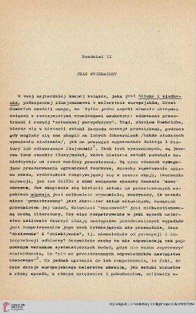 Rozdział II : Czas wyobrażony