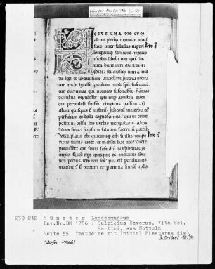 Textseite mit Initiale H(esterna) (Seite 55)