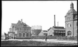 Brockwitz. Gasanstalt mit Bahnhofstraße