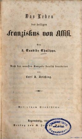 Das Leben des heiligen Franziskus von Assisi