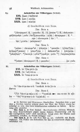 d) Inschriften von Susa