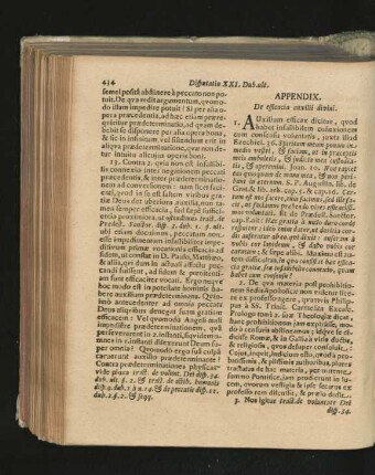 Appendix. De efficacia auxilii divini.
