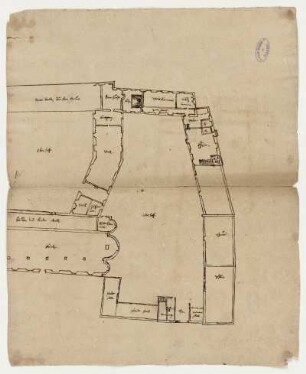 Germerode, ehem. Kloster, unterer Vorhof, Grundriss
