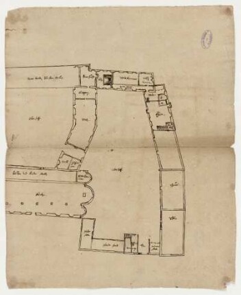Germerode, ehem. Kloster, unterer Vorhof, Grundriss