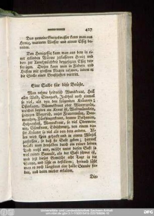 Eine Salbe für böse Brüste.