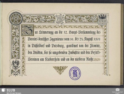32.1891: Festschrift zur ... Hauptversammlung des Vereins Deutscher Ingenieure