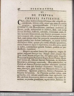 VI De Purpura Christi Patientis