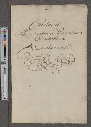 [Handschriftenkatalog der Bibliothek zu St. Elisabeth in Breslau]