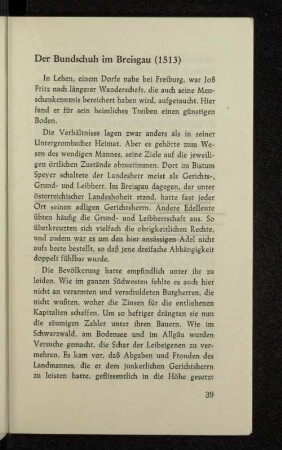 Der Bundschuh im Breisgau (1513)