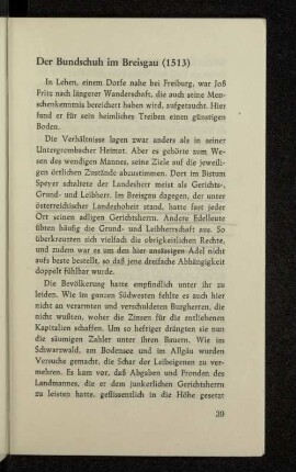 Der Bundschuh im Breisgau (1513)